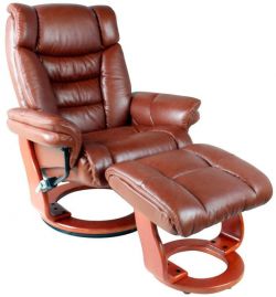 Кресло-реклайнер Relax Zuel 7582 W с пуфом для ног
